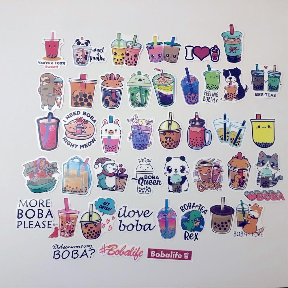 Kawaii Boba 43 stickers